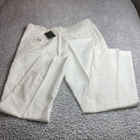 NWT SILVERSILK 34W x 30 Linen Blend Unisex Pant - Picture 1 of 9